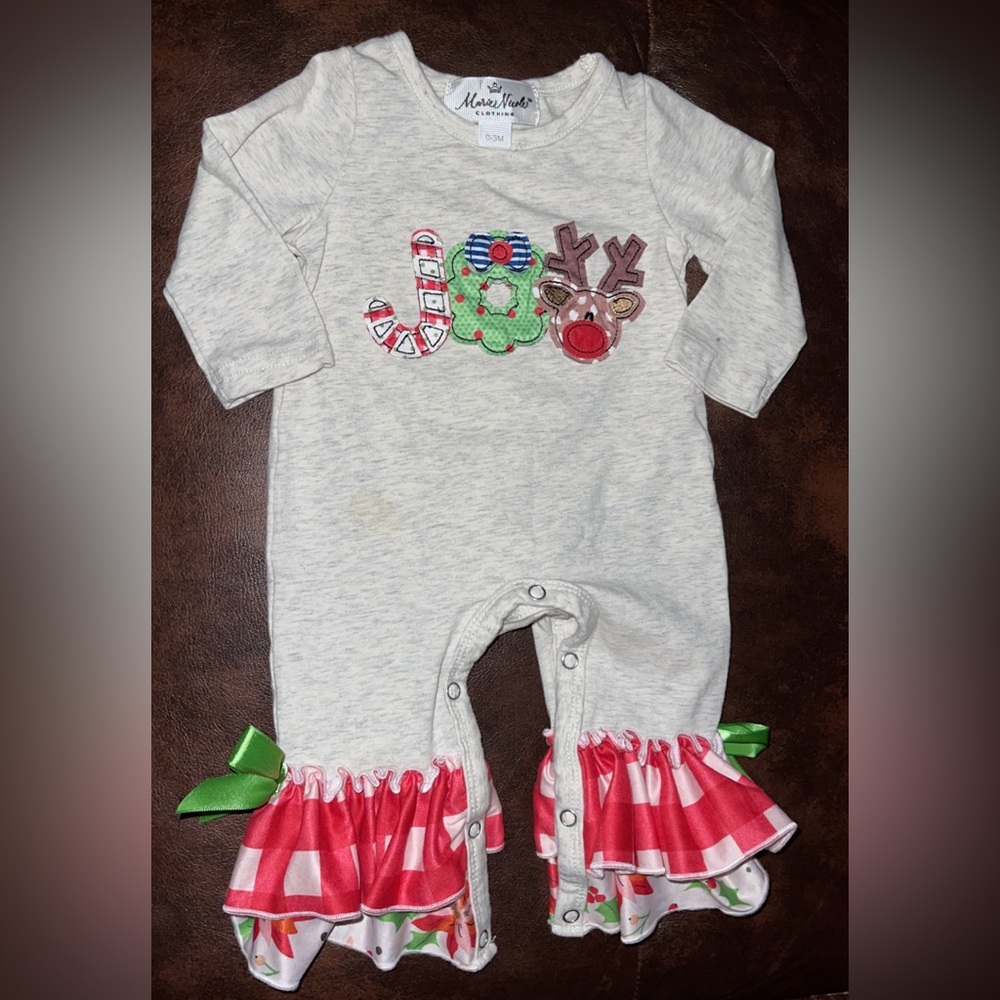 JOY Ruffle Romper. Worn one time, practically new.